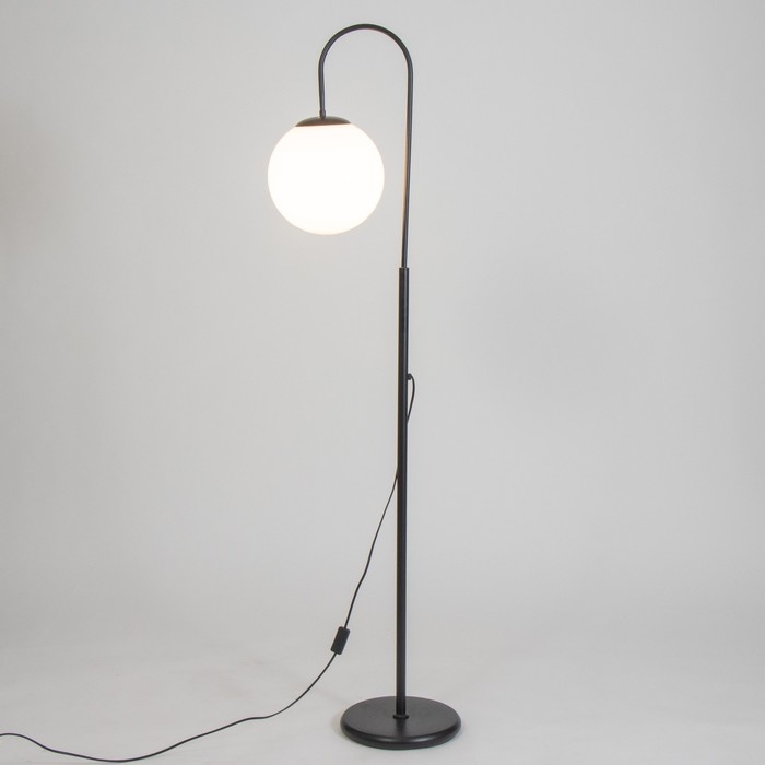 Торшер  Торшер "Асфира" Е27 15Вт чёрно-белый h.171 см