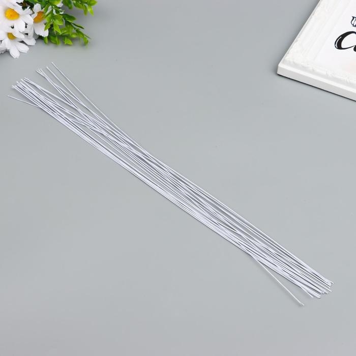 Проволока для творчества Проволока для творчества "Florico" 0.95 мм, 20 шт, 40 см, в бумажной оплётке, белый