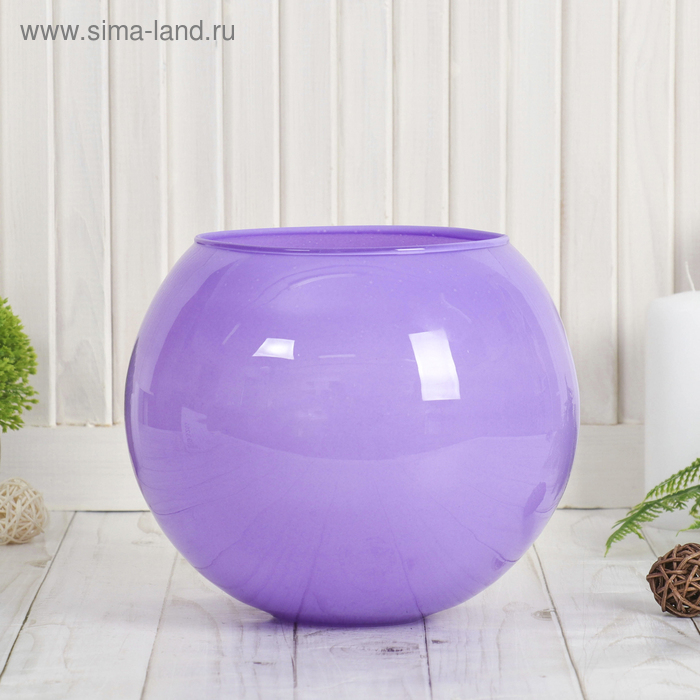 Ваза Ваза "Сиреневый мираж" шаровая 16х18 см 3 л