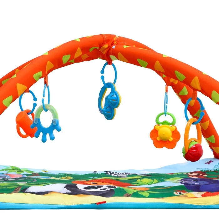 Развивающий коврик с дугами «Африка», 85х85 см, Крошка Я Развивающий коврик с дугами «Африка», 85х85 см, Крошка Я