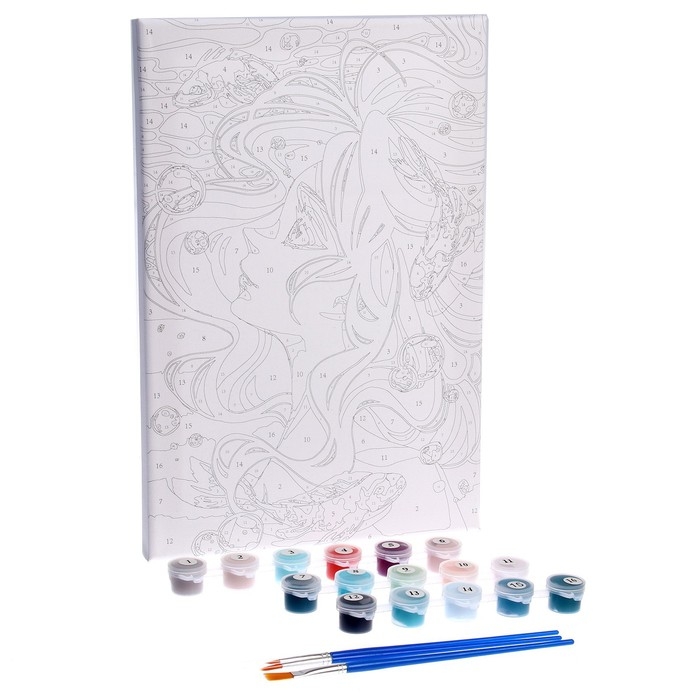 Картина по номерам на холсте с подрамником «Стихия воды», 20х30 см Картина по номерам на холсте с подрамником «Стихия воды», 20х30 см