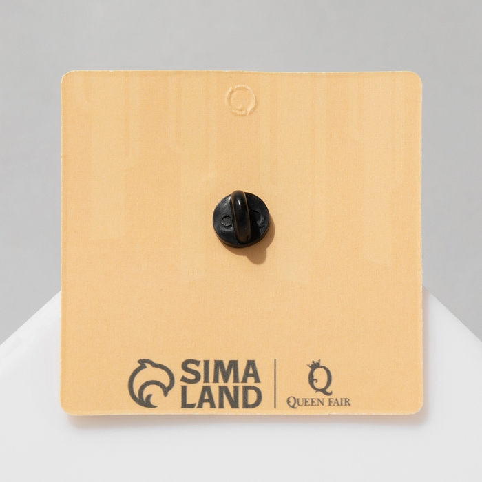 Новый год! Символ года 2025! Значок «Змейка» настороженная, цвет голубой в чёрном металле Новый год! Символ года 2025! Значок «Змейка» настороженная, цвет голубой в чёрном металле