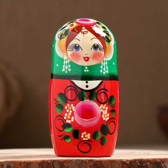 Матрешка  Матрешка "Зеленый платок с сарафаном" 18см, 5 кукольная, ручная роспись