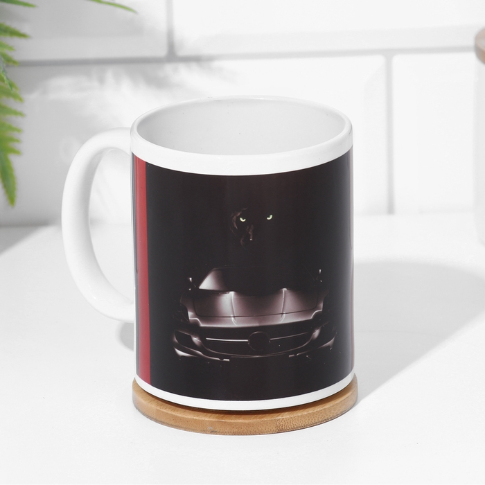 Кружка сублимация Кружка сублимация "Бери от жизни все!" ягуар, 320 мл, с нанесением