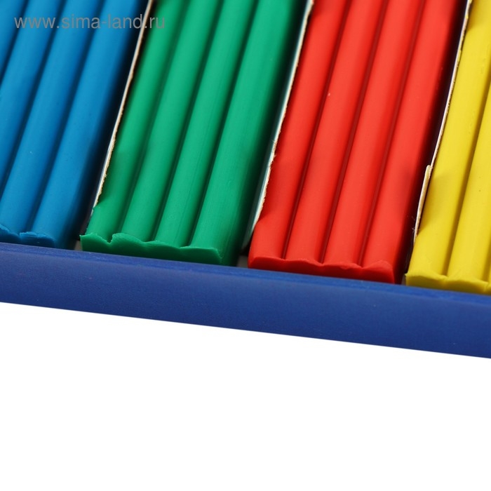 Пластилин 6 цветов 120 г, Пластилин 6 цветов 120 г, "Классический", со стеком