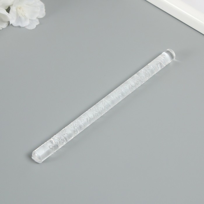 Скалка для творчества акрил Скалка для творчества акрил "Снежинки" 16х1 см