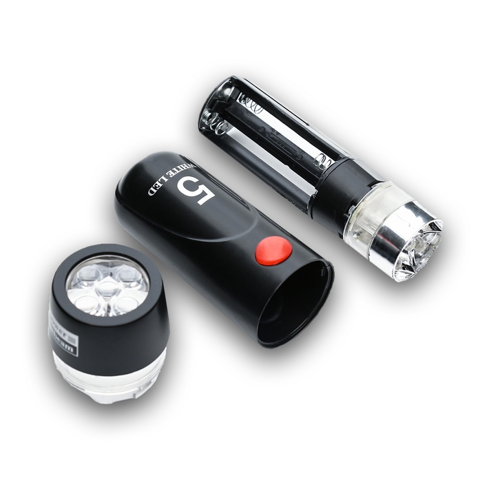 Фонарь велосипедный передний и задний, водонепроницаемый, 5 диодов, 5 режимов, 6 ААА