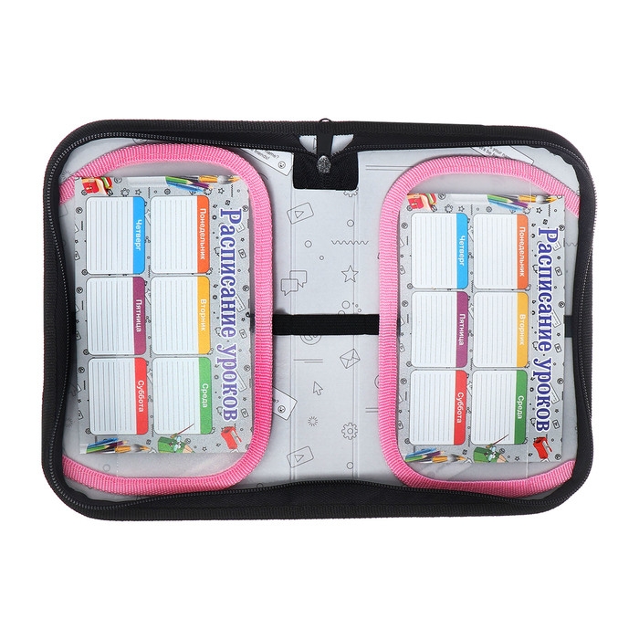 Пенал 1 секция, 130 х 210 х 40 мм, 2 откидные планки, тканевый, Calligrata TOP, Content Пенал 1 секция, 130 х 210 х 40 мм, 2 откидные планки, тканевый, Calligrata TOP, Content "Авокадо"