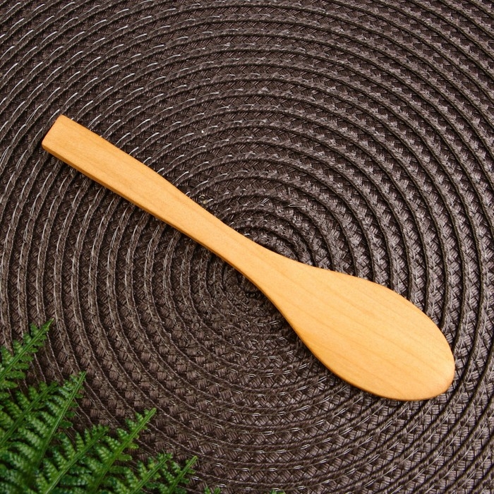 Ложка для специй «Щепотка счастья», дерево, 13 см Ложка для специй «Щепотка счастья», дерево, 13 см