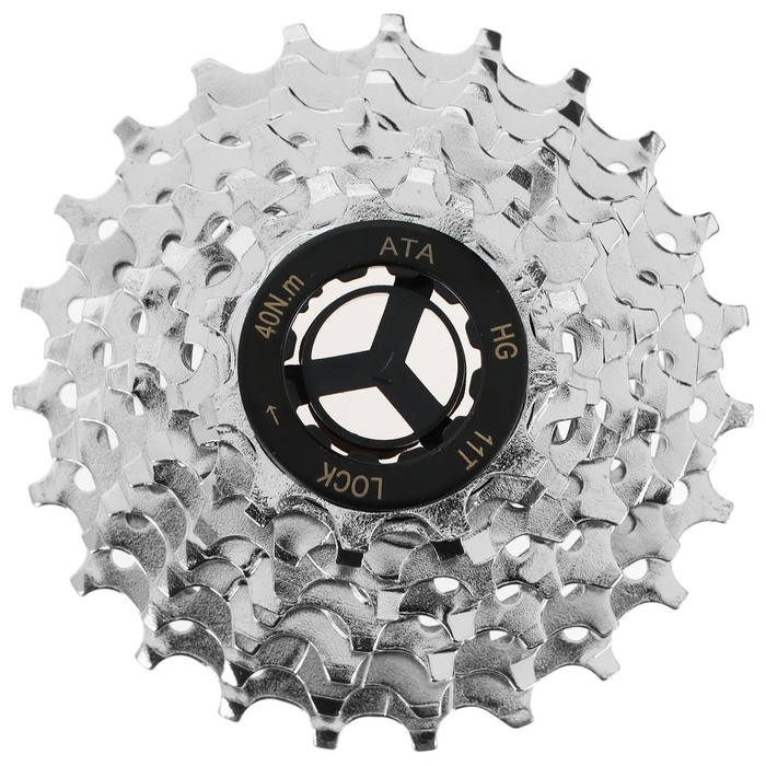 Кассета ATA, 8 скоростей, 11-23T, цвет серебристый Кассета ATA, 8 скоростей, 11-23T, цвет серебристый