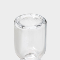 Банка стеклянная для хранения сыпучих продуктов Доляна &laquo;Парфе&raquo;, 40 мл, 4&times;6,6 см, с пробковой крышкой