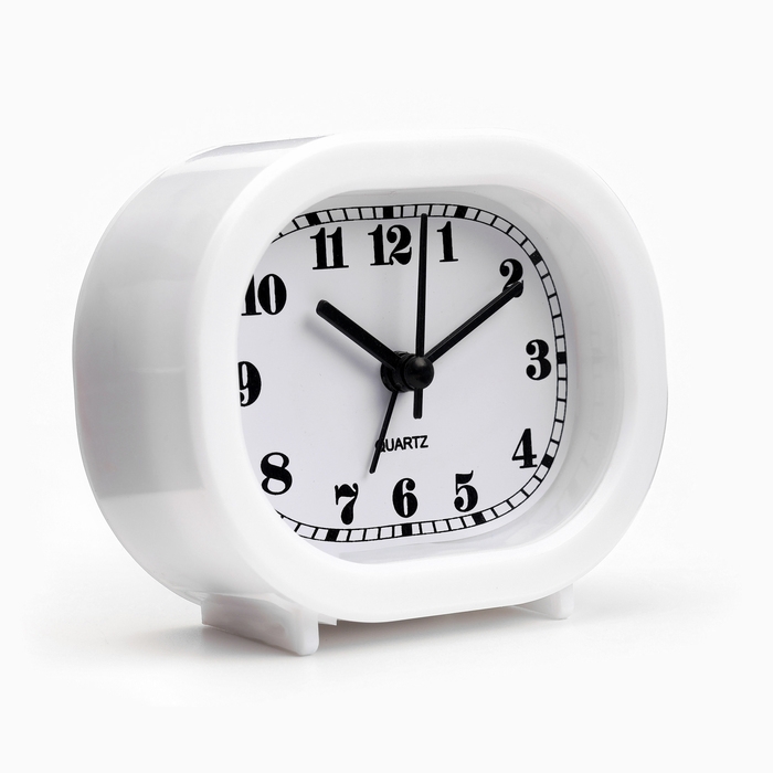 Часы настольные будильник Часы настольные будильник "Классика" на ножках, 10 х 8.5 см, белые