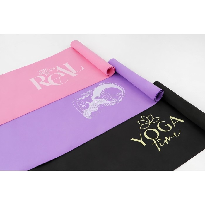 Коврик для йоги «Yoga time», 173 х 61 х 0,4 см. Коврик для йоги «Yoga time», 173 х 61 х 0,4 см.