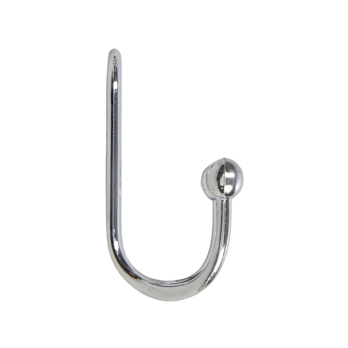 Крючок мебельный ТУНДРА TKD017, двухрожковый, хром Крючок мебельный ТУНДРА TKD017, двухрожковый, хром