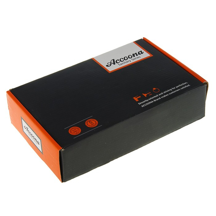 Cмеситель для кухни Accoona A9871F, двухвентильный, силиконовый излив, силумин, черный/хром Cмеситель для кухни Accoona A9871F, двухвентильный, силиконовый излив, силумин, черный/хром