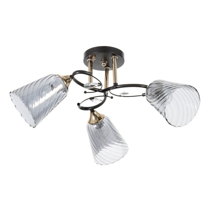 Люстра Люстра "Рони" 3хЕ27 40Вт черный 58х58х23см BayerLux