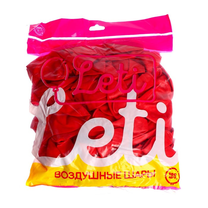 Шар латексный 12 Шар латексный 12", пастель, набор 100 шт., цвет красный