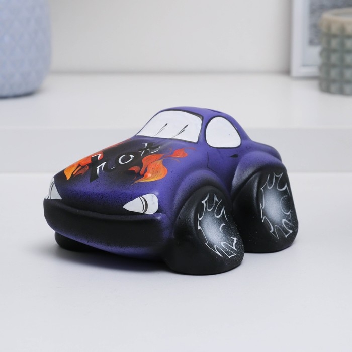 Копилка  Копилка "Машина" фиолетовая, 9х15см