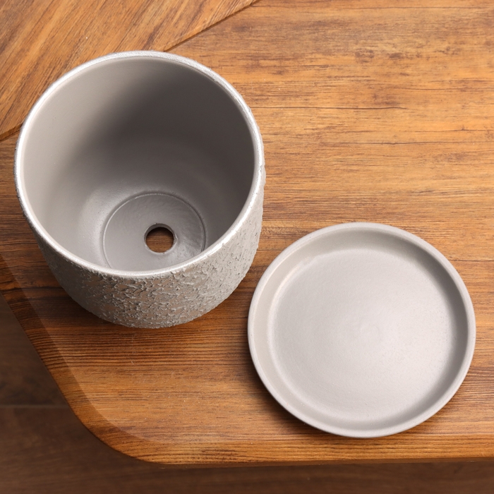 Горшок цветочный Лава серая 1.6 л Горшок цветочный Лава серая 1.6 л