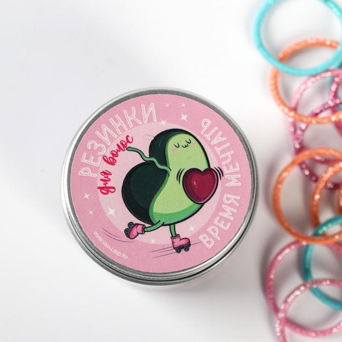 Резинки для волос «Время мечтать», 30 шт, микс Резинки для волос «Время мечтать», 30 шт, микс