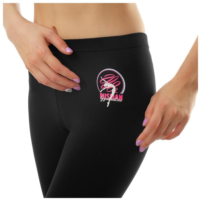 Лосины для гимнастики и танцев Grace Dance, р. 40, цвет чёрный Лосины для гимнастики и танцев Grace Dance, р. 40, цвет чёрный