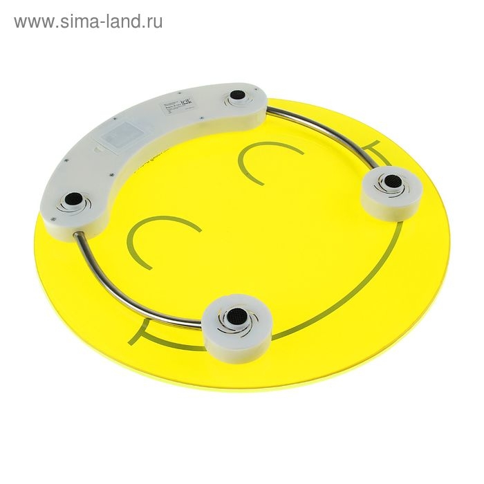 Весы напольные Irit IR-7251, электронные, до 150 кг, стекло, 1хCR2032, рисунок  Весы напольные Irit IR-7251, электронные, до 150 кг, стекло, 1хCR2032, рисунок "смайлик"
