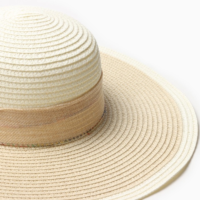 Шляпа женская MINAKU, цв. бежевый, р-р 58