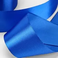 Лента атласная, 50 мм, 23&plusmn;1 м, синяя №40