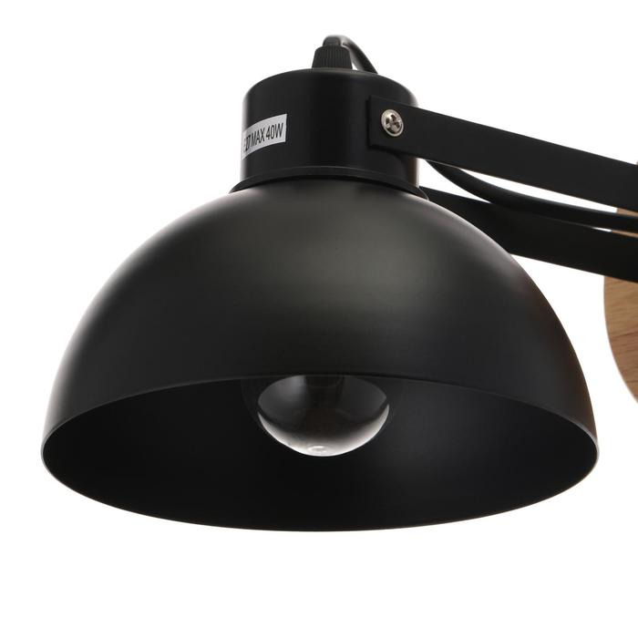 Бра "Джоелл" E27 1х40Вт черный 25х15х15 см