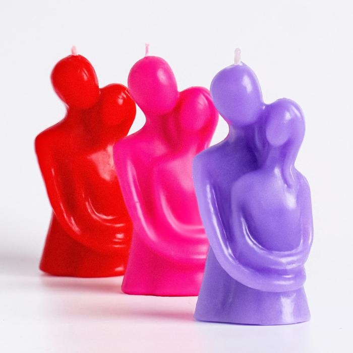 Свеча фигурная  Свеча фигурная "Влюбленные", 12 см, красная