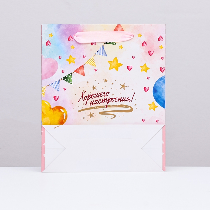 Пакет ламинированный вертикальный "Хорошего настроения", 21 х 25 х 8 см