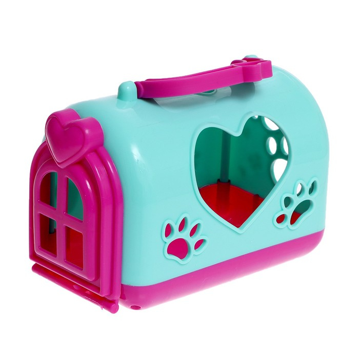 Мягкая игрушка «Лучший друг» в переноске, с аксессуарами, МИКС Мягкая игрушка «Лучший друг» в переноске, с аксессуарами, МИКС