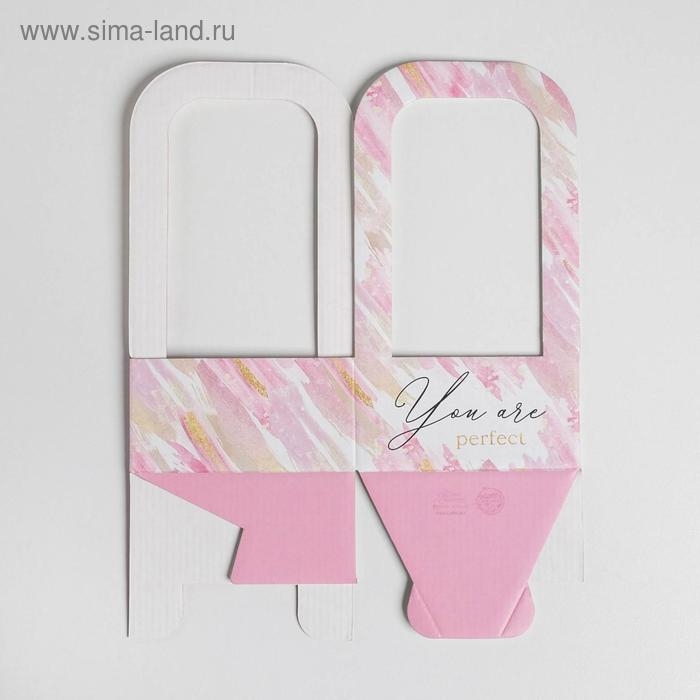 Коробка-переноска для цветов «Акварель», 12 см × 12 см × 22 см Коробка-переноска для цветов «Акварель», 12 см × 12 см × 22 см