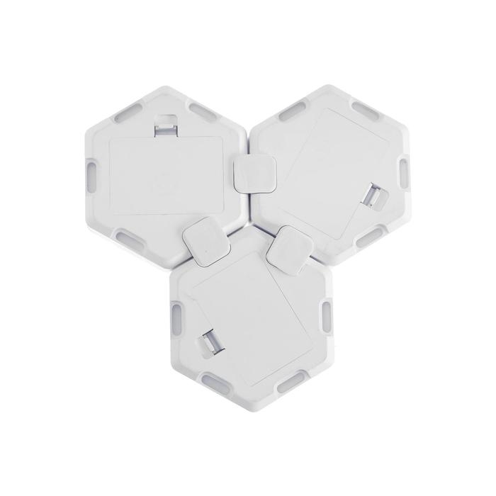 Набор светильник сенсорный Набор светильник сенсорный "соты с пультом" 3 шт, 85х75мм, RGB, 3*ААА (не в компл.)