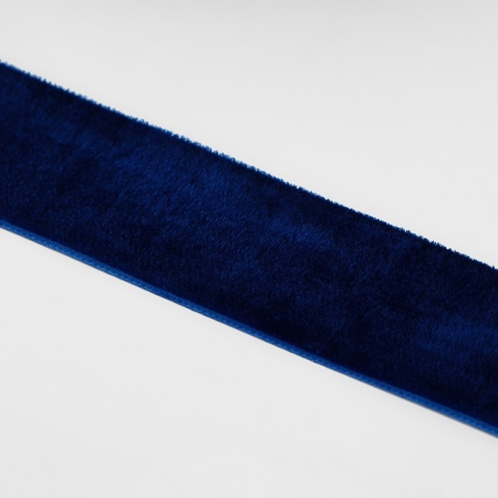 Лента бархатная, 25 мм, 18 ± 1 м, цвет синий №47