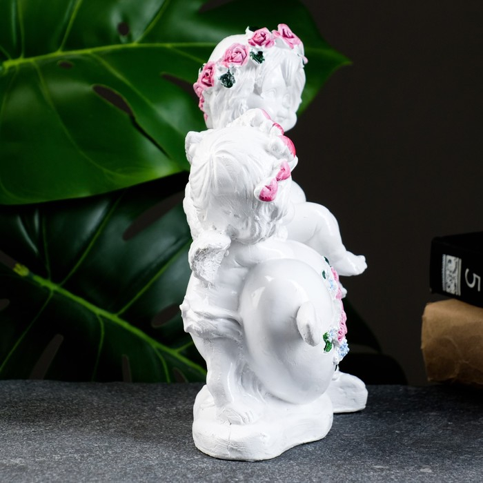 Фигура Фигура "Ангелы с сердечком" набор, 18х14см