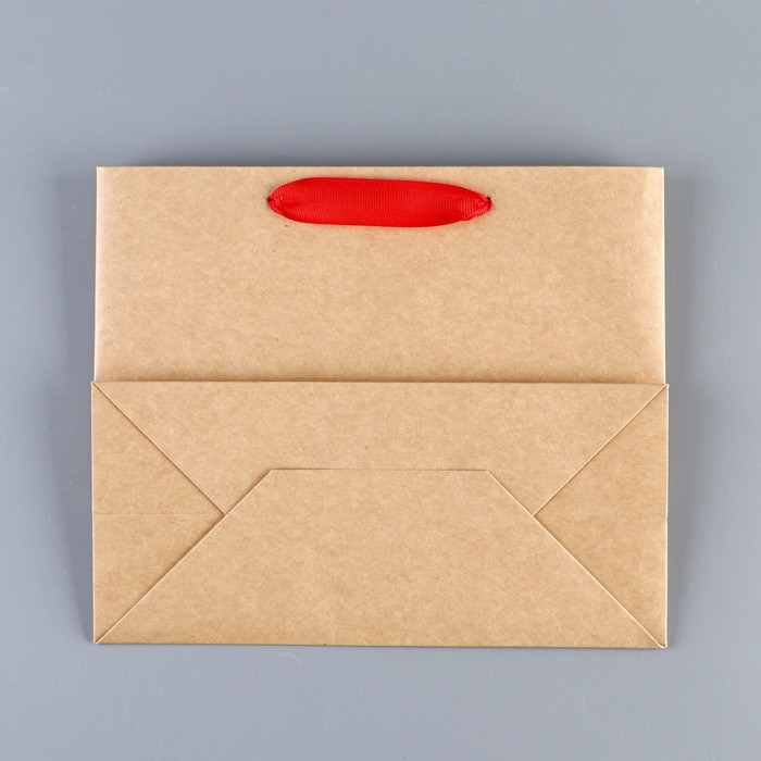 Пакет подарочный новогодний крафтовый с пластиковым окном «Новогодняя ёлка», 24 х 20 х 11см Пакет подарочный новогодний крафтовый с пластиковым окном «Новогодняя ёлка», 24 х 20 х 11см