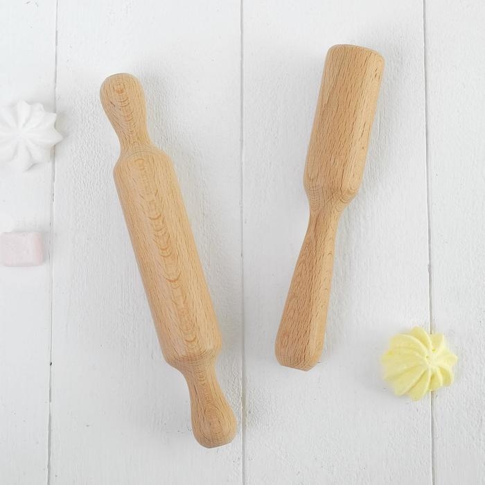 Набор «Кухня»: доска, скалка, толкушка Набор «Кухня»: доска, скалка, толкушка