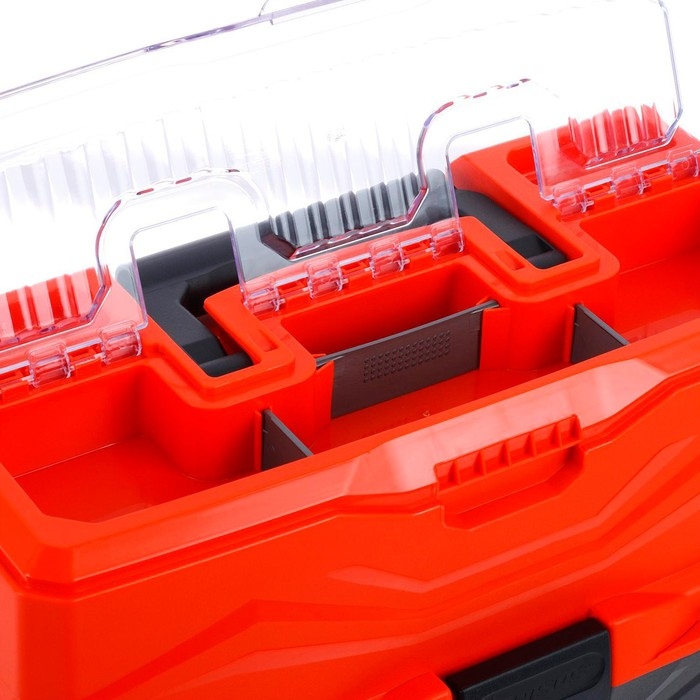 Ящик рыболовный Tackle Box трёхполочный NISUS, оранжевый Ящик рыболовный Tackle Box трёхполочный NISUS, оранжевый