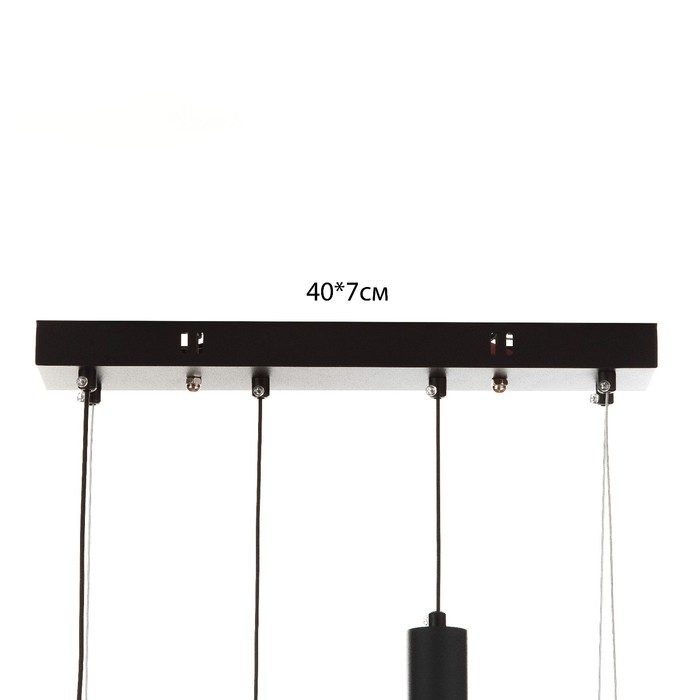 Люстра BayerLux Люстра BayerLux "Фани" 1+2LED 50Вт 3 режима черный 25х58х15-85 см