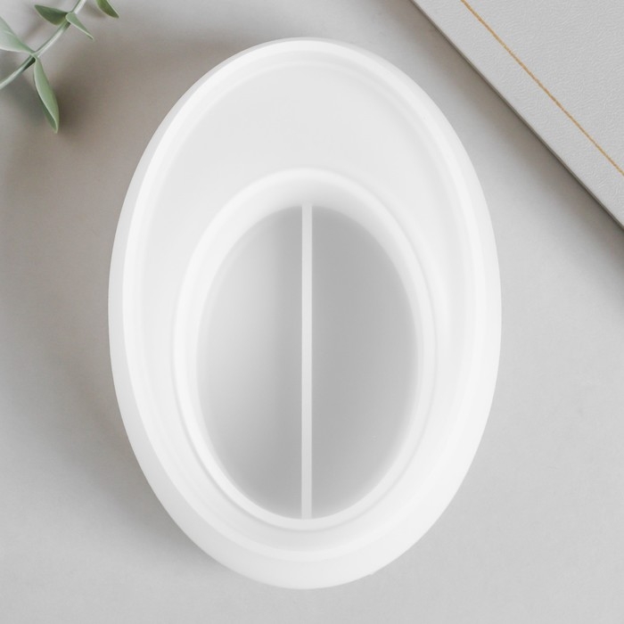 Молд силикон Молд силикон "Подсвечник овал" 14,5х6,9 см