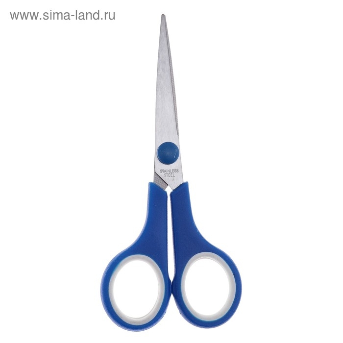 Ножницы канцелярские Ножницы канцелярские "Тропик", 13,5 см, пластиковые ручки, блистер, корпус МИКС