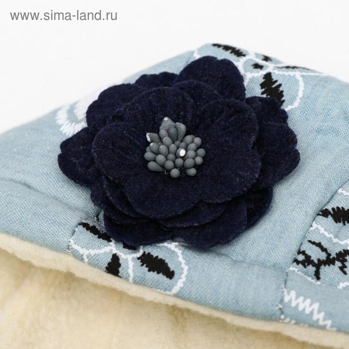 Куртка для собак с цветами, M (ДС 25 см, ОШ 26 см, ОГ 37 см), голубая Куртка для собак с цветами, M (ДС 25 см, ОШ 26 см, ОГ 37 см), голубая