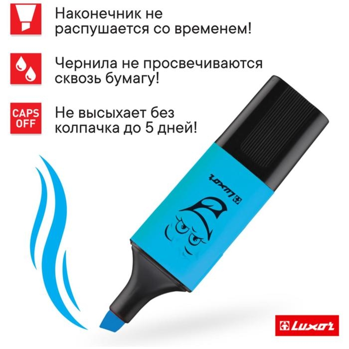 Маркер текстовыделитель Luxor Eyeliter mini, 1.0-4.5 мм, микс Маркер текстовыделитель Luxor Eyeliter mini, 1.0-4.5 мм, микс
