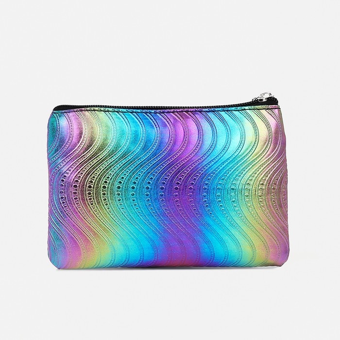 Набор косметичек 2 в 1 на молниях, цвет чёрный