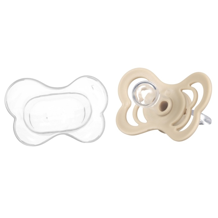 Соска - пустышка силиконовая классическая, от 0 мес., с колпачком, цвет бежевый Соска - пустышка силиконовая классическая, от 0 мес., с колпачком, цвет бежевый