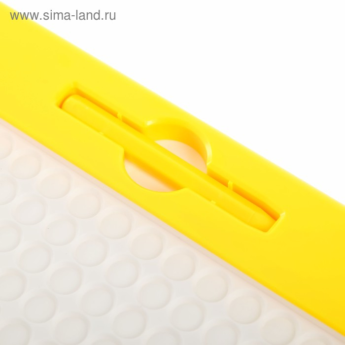 Магнитный планшет для рисования «Пуговки», большой, 10 трафаретов, 266 ячеек, 126 пуговок