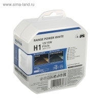 Лампа автомобильная Narva Range Power White RPW H1, 12 В, 55 Вт,  48641, набор 2 шт