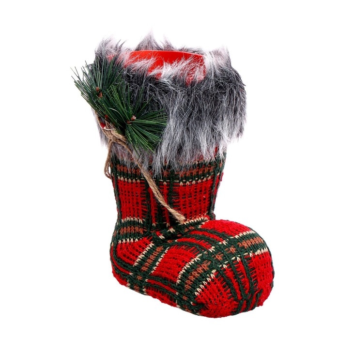 Конфетница «Сапожок», в клетку Конфетница «Сапожок», в клетку