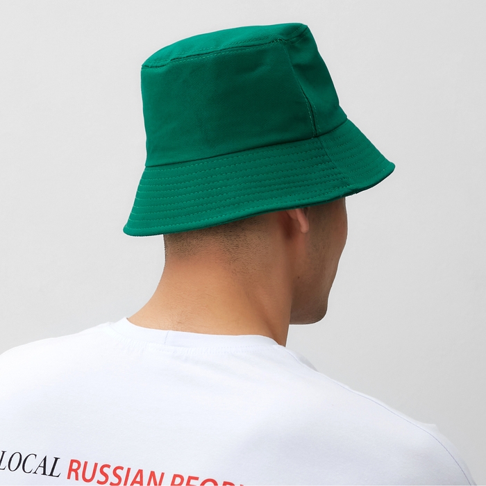 Панама MINAKU с надписью, цвет зеленый, р-р 56--58